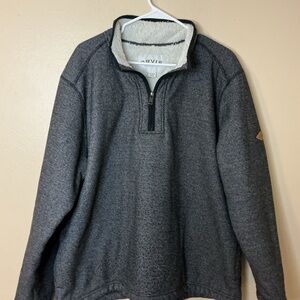 Orvis Men's Gray Zip-Up Sweater